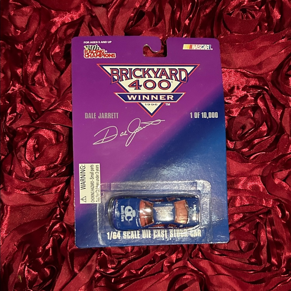 NASCAR Brickyard 400 Blue Die-Cast Toy Car Dale Jarrett